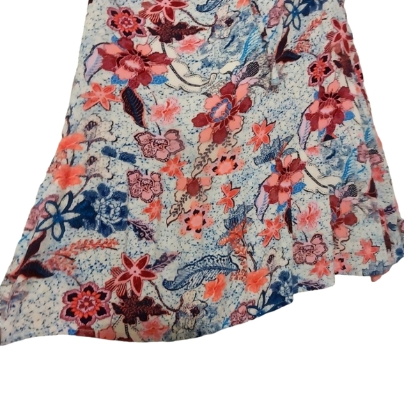 Knox Rose Floral Rayon Sleeveless Top Sz L - Picture 3 of 5